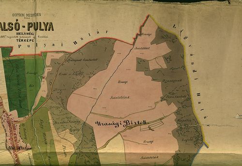 Sopron megyében fekvő Alsó-Pulya helység 1864-ben tagosított... [S 16 - No. 56.]