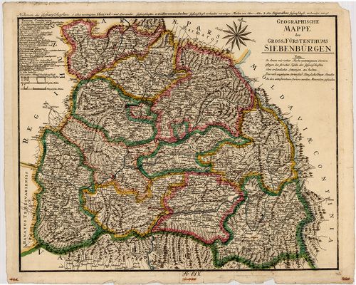 Geographische Mappe des Gross-Fürstenthums Siebenbürgen [S 68 - X. - No. 61.]