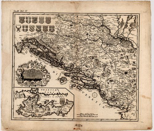 Dalmatia et regiones adjacentes Croatia, Bosnia, Slavonia, S... [S 68 - X. - No. 77.]