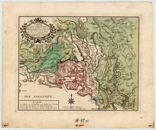 Karte des Theiles von Albanien so der Bascha von Scutari in ... [S 68 - XII. - No. 42.]