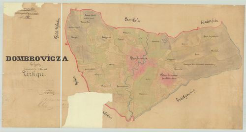 Dombrovicza helység rendezés utáni térképe [S 70 - No. 172.]