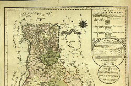 Mappa dioecesis Vaciensis per Inclytos Comitatus Pest, Pilis... [S 74 - U. - 45/7-8.]
