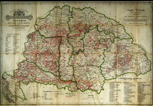 Magyarország borászati térképe borvidékek szerint [S 75 - No. 98.]