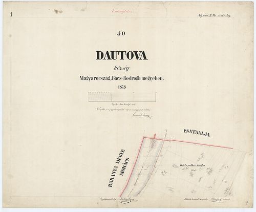 Dautova község Magyarország, Bács-Bodrogh megyében. 1878 [S 78 - 004. téka - Dávod - 1-25.]