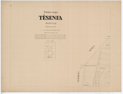 Baranya megye Tésenfa kisközség, Felméretett 1884 [S 78 - 042. téka - Tésenfa - 14-22.]