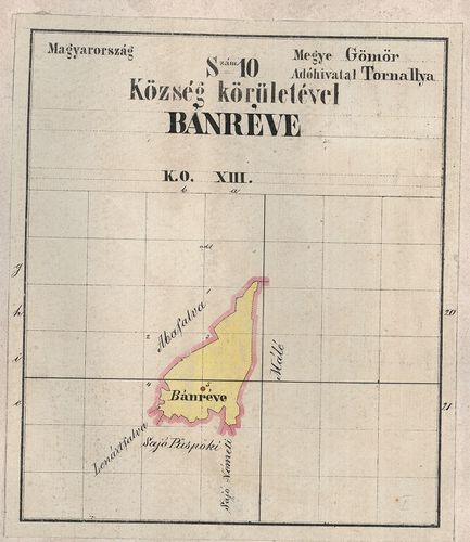 Bánréve falu Magyarországban, Gömör megye Adóhivatal Tornall... [S 78 - 091. téka - Bánréve - 4-10.]