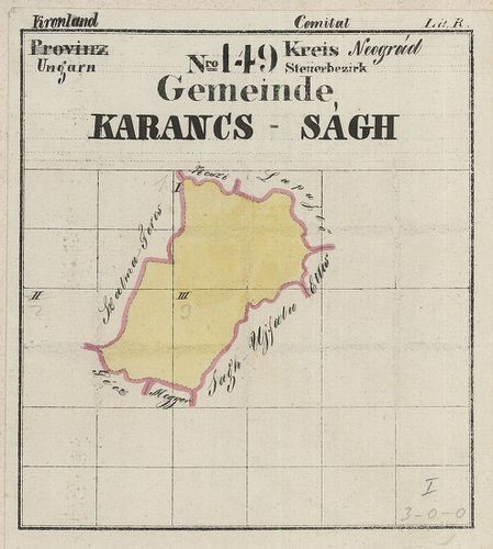 Dorf Karancs-Ságh in Ungarn Neograder Comitat [S 78 - 139. téka - Karancsság - 1-4.]
