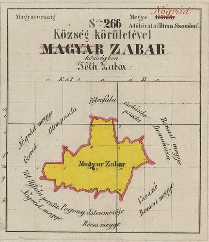 Magyar Zabar falu Tóth Zabar helységgel együtt Magyarországb... [S 78 - 143. téka - Zabar - 1-13.]