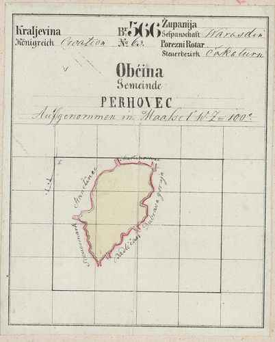 Gemeinde Perhovec in Croatien, Agramer Districtes [S 78 - 312. téka - Királylak - 1-2.]