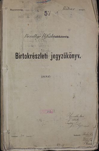 Berettyó Ujfalu adóközség, birtokrészleti jegyzőkönyv [S 79 - No. 242/1.]