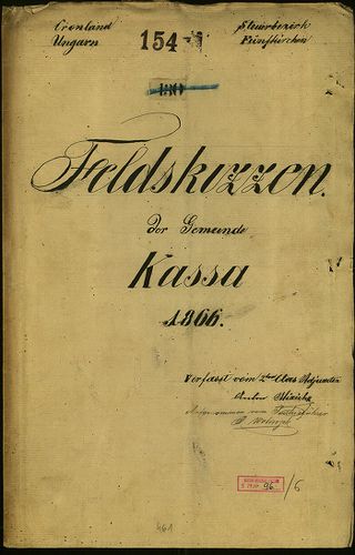 Feldskizzen der Gemeinde Kassa [S 79 - No. 96/6.]