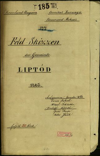 Feld-Skizzen der Gemeinde Liptód [S 79 - No. 110/6.]
