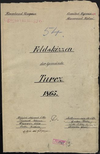 Feldskizzen der Gemeinde Turcz [S 79 - No. 1781/3.]