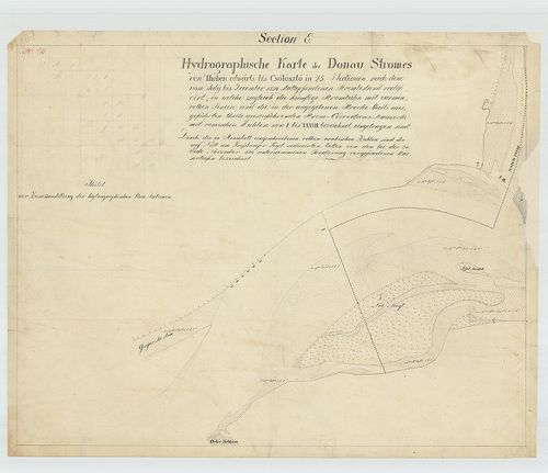 Hydrographische Karte des Donau Stromes von Theben abwärts b... [S 80 - Duna. - No. 33/1-19.]