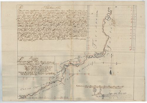 Mappa exhibens partem Leythae fluvii potioribus  adjacentibu... [S 91 - No. 14.]