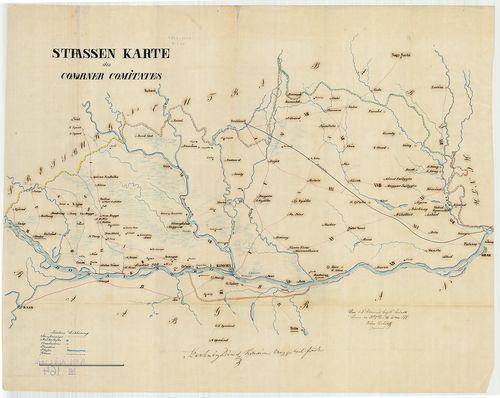 Strassen Karte des Comorner Comitates [S 101 - No. 164.]
