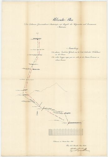 Uebersichts Plan der Debreczin Grosswardeiner Staatsstrasse ... [S 101 - No. 242.]