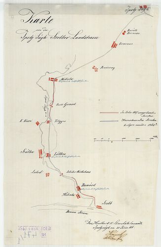 Karte von der Ipoly Ságh Szobber Landstrasse Karte von der I... [S 101 - No. 471/1-3.]