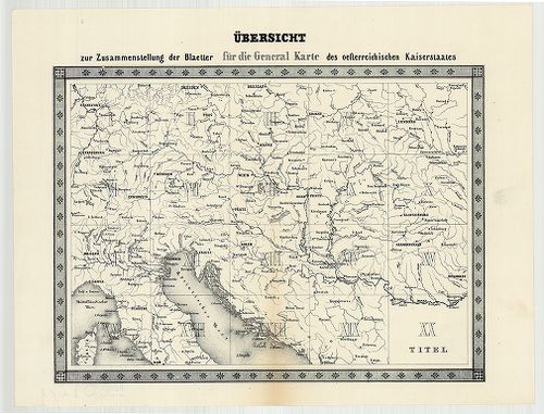[General-Karte des Oesterreichischen Kaiserstaates mit einem... [S 101 - No. 512/1-2.]