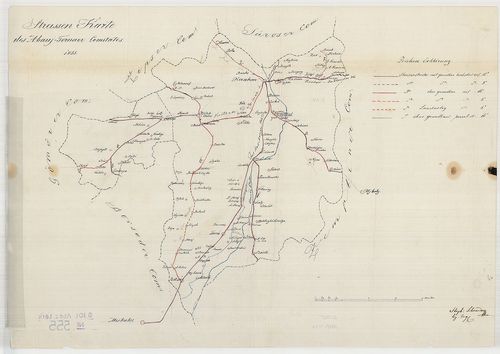 Strassen Karte des Abauj-Tornaer Comitates [S 101 - No. 555.]