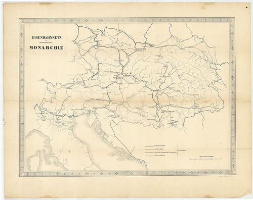 Eisenbahnnetz der österreichischen Monarchie [S 101 - No. 617.]