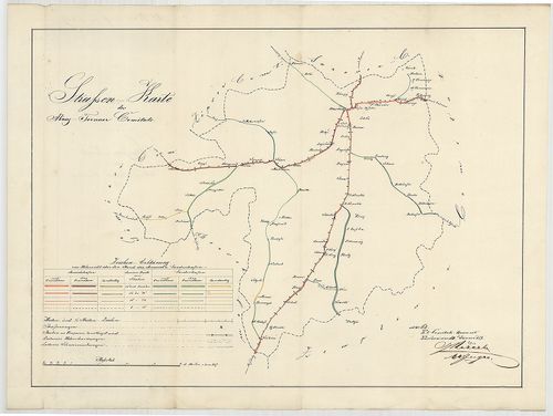Strassen Karte des Abauj-Tornaer Comitats [S 101 - No. 656.]