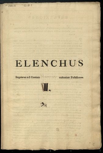 Elenchus singularum in i. Comitatu Dobokensi existentium pos... [S 103 - No. 6/15-21.]