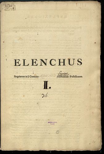 Elenchus singularum in i. Comitatu Albensi Superiori existen... [S 103 - No. 6/22-26.]