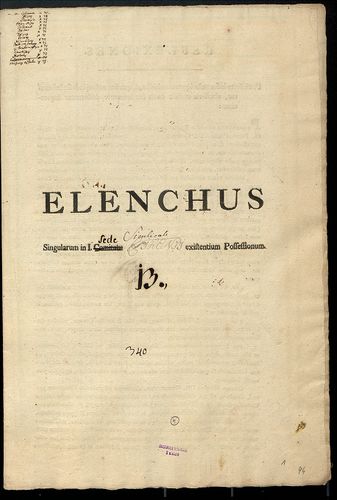 Elenchus singularum in i. Sede Siculicalia Csíkensi existent... [S 103 - No. 6/94-97.]