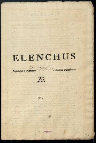 Elenchus singularum in i. Sede Saxonicali Uj Egyhaziensi exi... [S 103 - No. 6/147-150.]