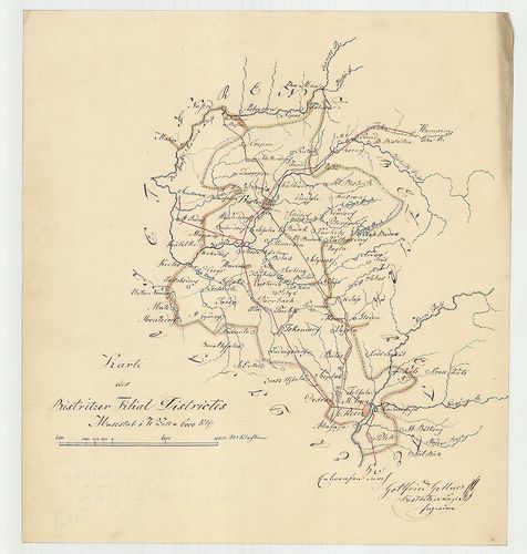 Karte des Bistrizer Fihal Districtes [S 105 - No. 175/9.]