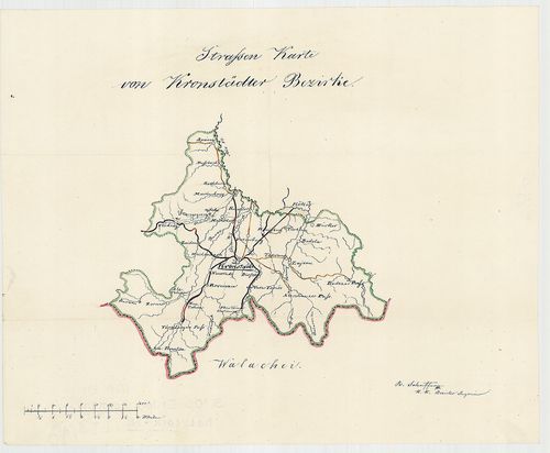 Strassen Karte von Kronstadtädter Bezirke [S 105 - No. 175/13.]