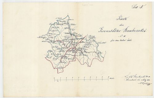 Karte des Kronstadter Baubezirkes No. III. für das Jahr 1851... [S 105 - No. 231/1-2.]