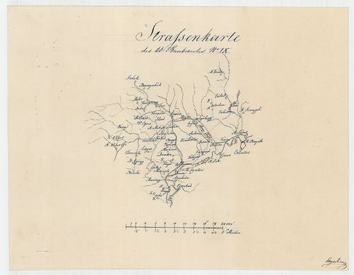 Strassenkarte des k. k. Baubezirks No. IX. [S 105 - No. 245/2.]