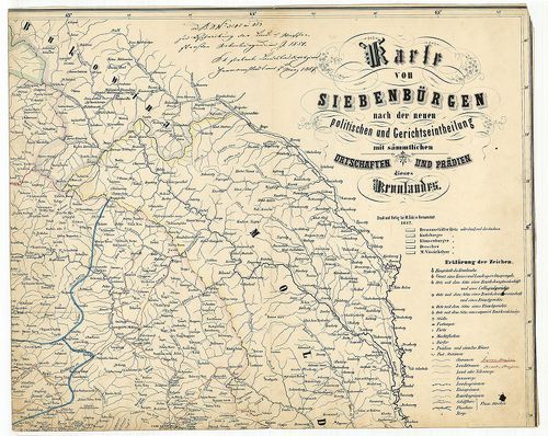 Karte von Siebenbürgen nach der neuen politischen und Gerich... [S 105 - No. 249/1-4.]