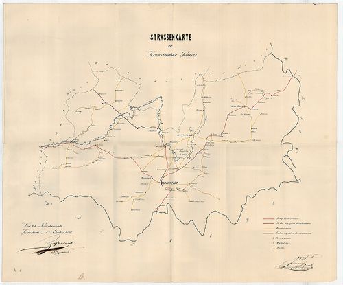 Strassenkarte des Kronstadter Kreises [S 105 - No. 315/2.]