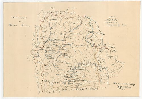 Strassen Karte des Bistritzer Kreises [S 105 - No. 315/4.]
