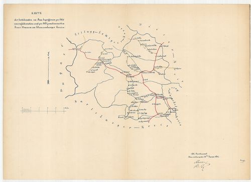 Karte ... Kreis Strassen im Klausenburger Kreise [S 105 - No. 322/3.]