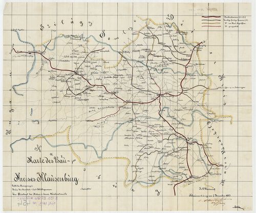 Karte des Bau-Kreises Klausenburg [S 105 - No. 454.]