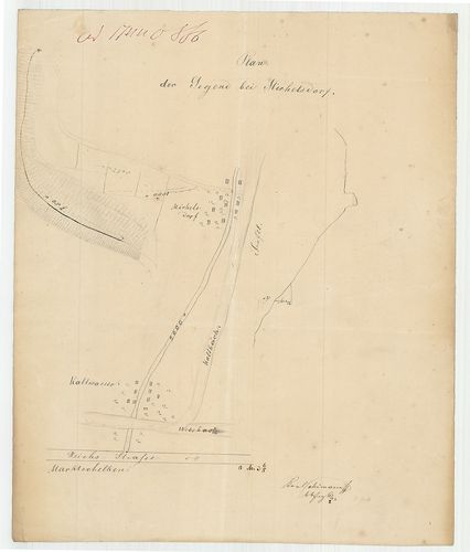 Plan der Gegend bei Michelsdorf [S 105 - No. 472/1.]