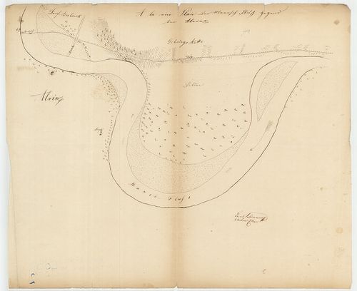 A la vue Plan der Marosch Fluss Gegend bei Alvinz [S 105 - No. 499/2.]