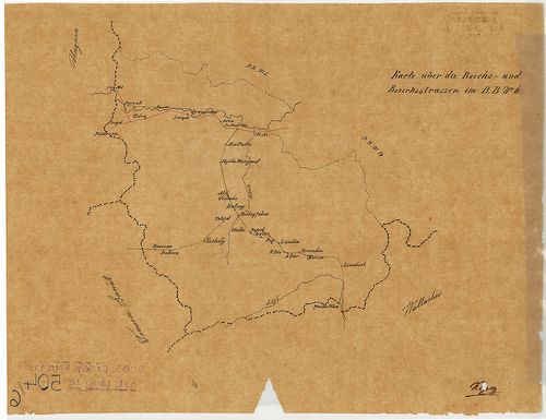 Karte über die Reichs- und Bezirkstrasse im B. B. No. 6. [S 105 - No. 504/6.]