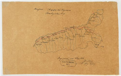 Strassen-Mappe des Fograsér Baubezirks No. 7. [S 105 - No. 504/7.]