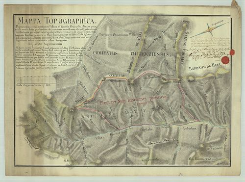 Mappa topographica, repraesentans nexum et vallium ex brachi... [S 107 - No. 21.]