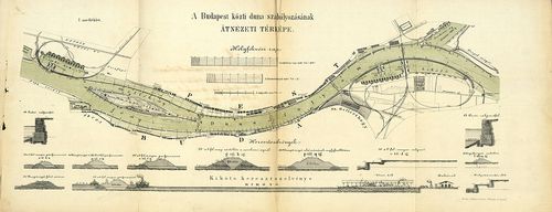 A Budapesti dunaszabályozás III. szakaszában 1871-ben teljes... [S 116 - No. 282.]