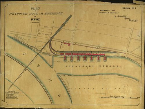 Plan of Proposed Dock and Entrepot at Pest [S 116 - No. 477/1-3.]
