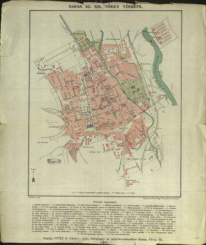 Kassa sz. kir. város térképe [S 118 - No. 896/3.]