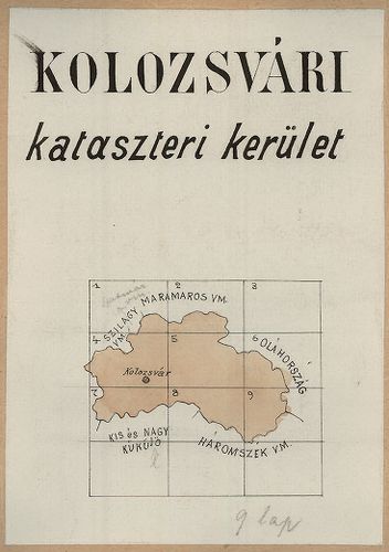 Kolozsvári katasteri kerület átnézeti térképe [TK 1894]