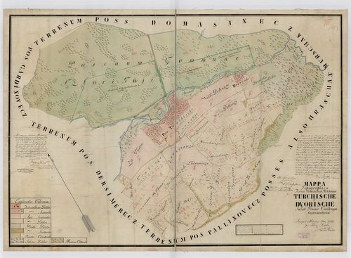 Mappa topographica terreni urbarialium possessionum Turchisc... [TK 1485]